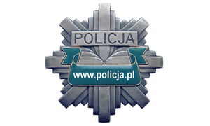 gwiazda policyjna na jej tle nazwa strony internetowej Policji