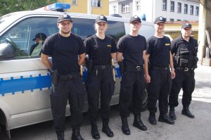 Słuchacze Szkoły Policji w Pile na praktykach w Wałczu