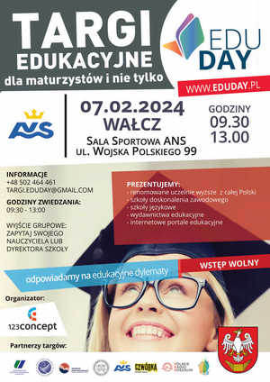 treść, w tle kobieta studentka