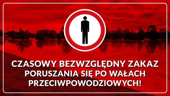 treść na czerwonym tle