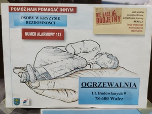 plakat z treścią