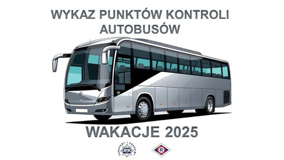 autobus w wersji rysunkowej, nad nim i pod nim treść